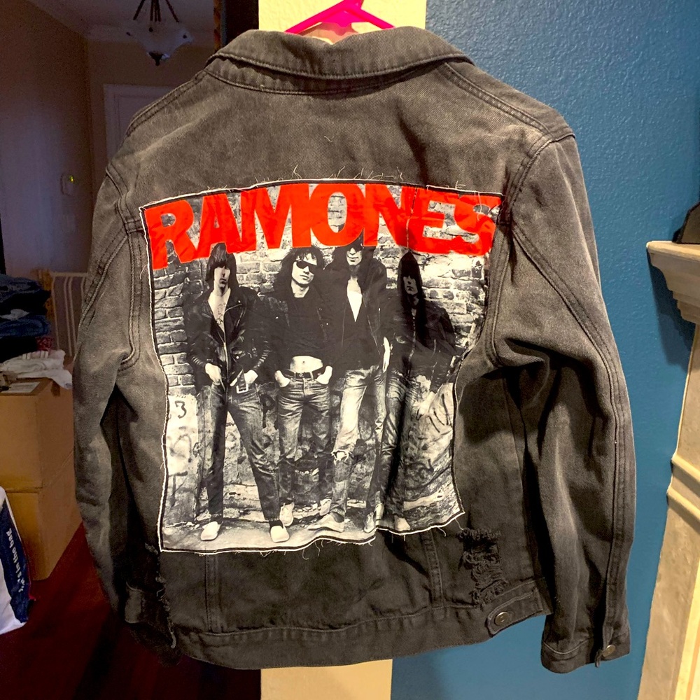 Ramones black jean jacket